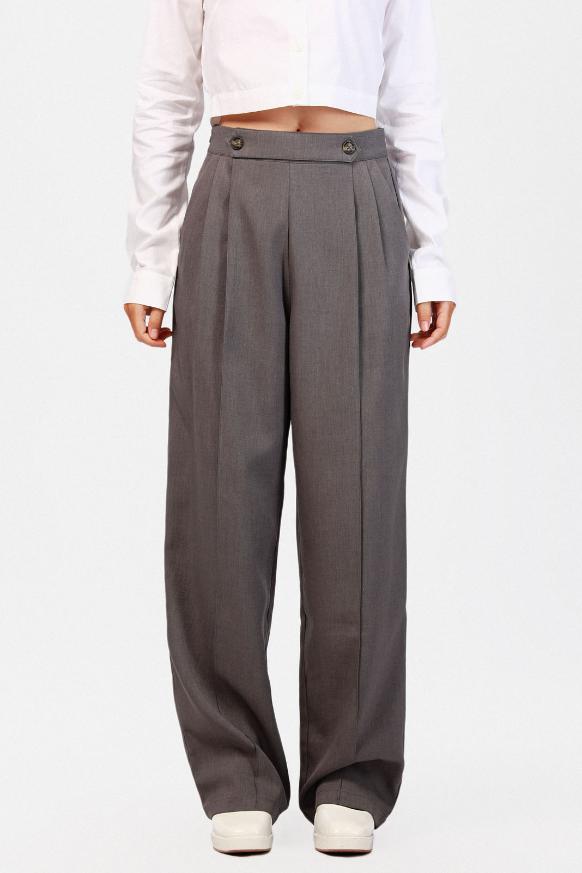 スラックス HUECLOSET Retinz Tearfeed One Tuck Slacks SE40 Relaxed Fit Trouser | TEN11